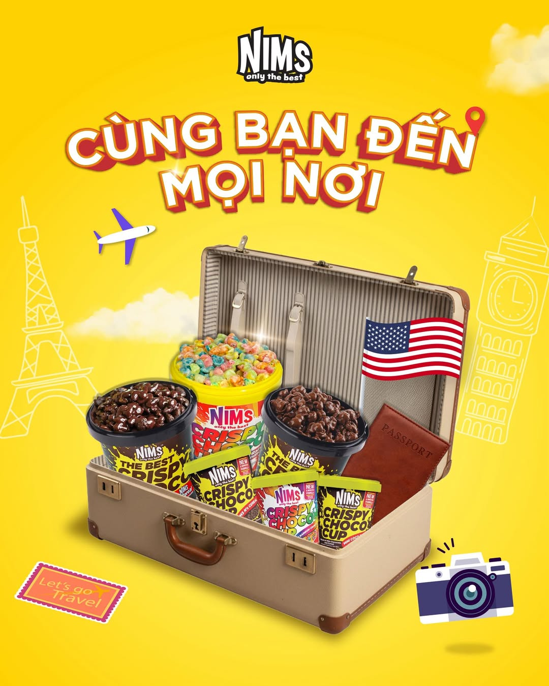 Đi khắp muôn nơi với Socola Nims