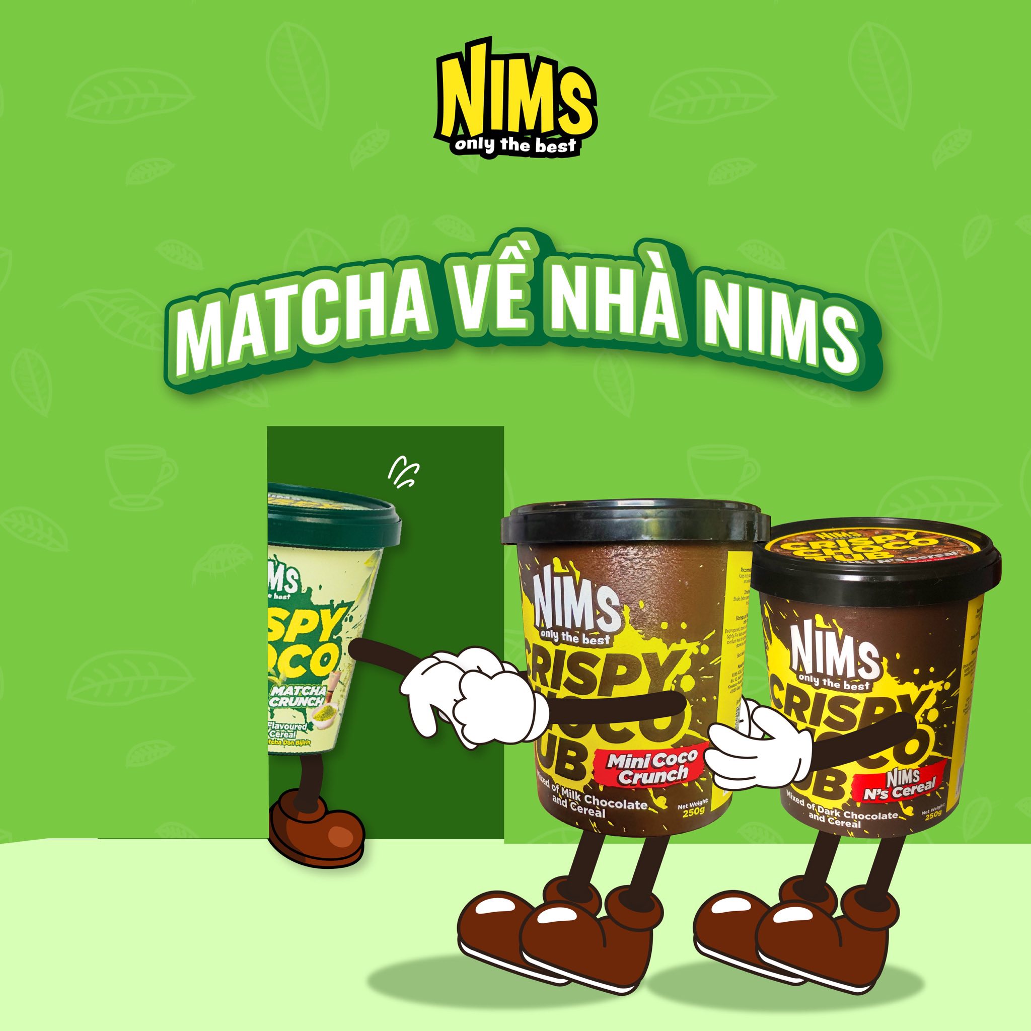 Vì sao Matcha Crunch Nims là snack phá vị 2026