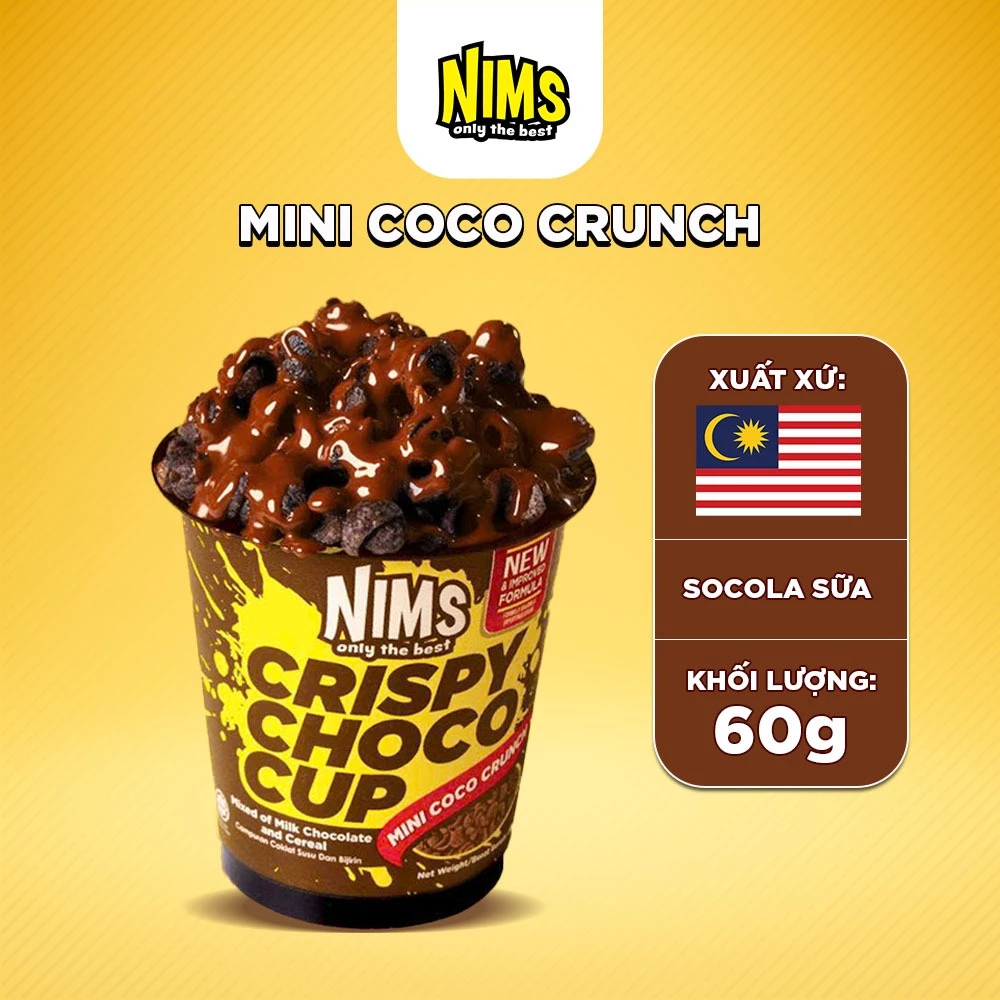 Mini Coco Crunch 60g nhỏ bé nhưng đủ đầy trải nghiệm